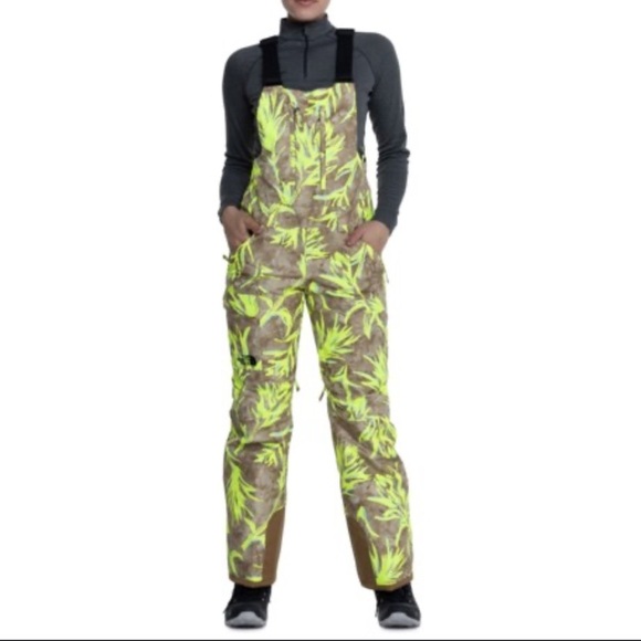 The North Face Pants - The North Face NWT Women’s 1X Short Neon Freedom Bib Ski Pants Dryvent Overalls